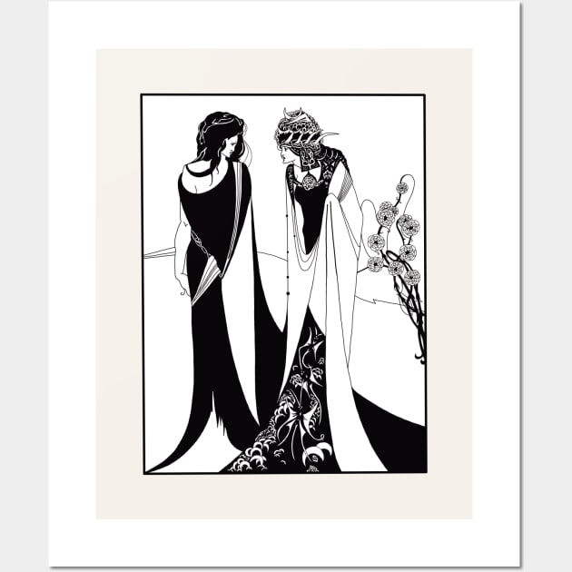 Salome and her mother (black on white) Wall Art by Soth Studio